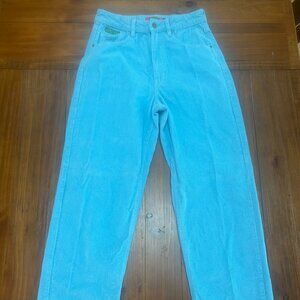 Empyre Tori Bright Blue Corduroy Skate Pants Size 8